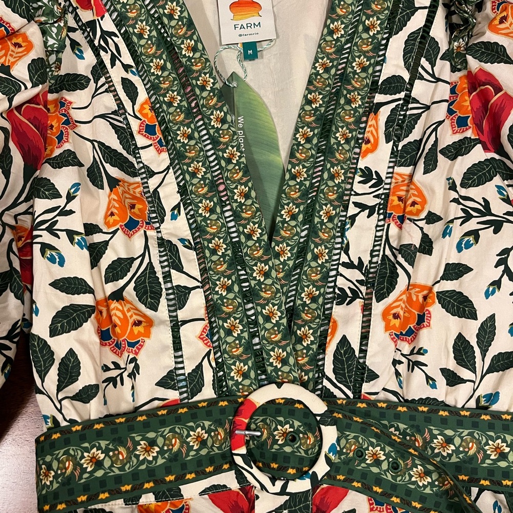 FARM Rio Garden Tapestry Sand Romper - Picture 2 of 3